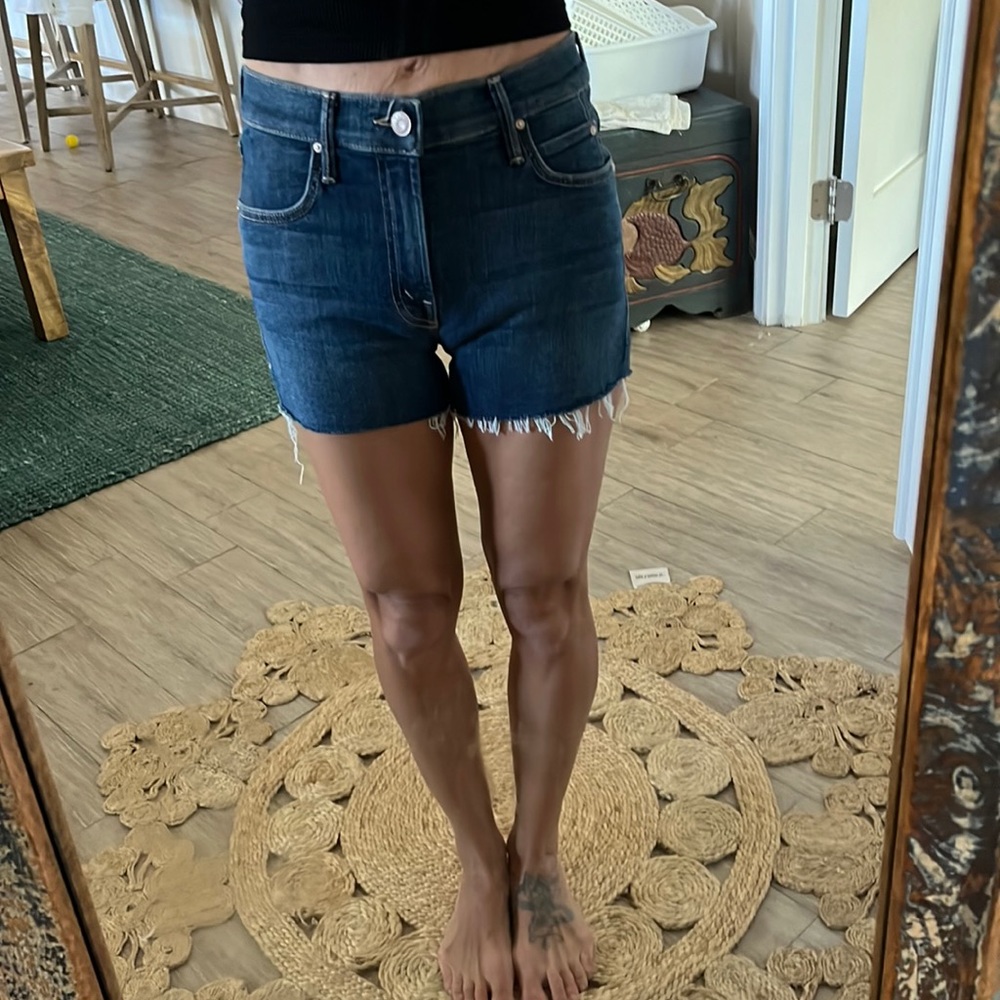 Mother The Charmer Fray Shorts